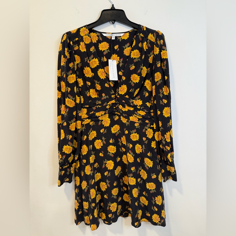 Veronica Beard Silk Floral Dress Size 10 - Picture 2 of 5